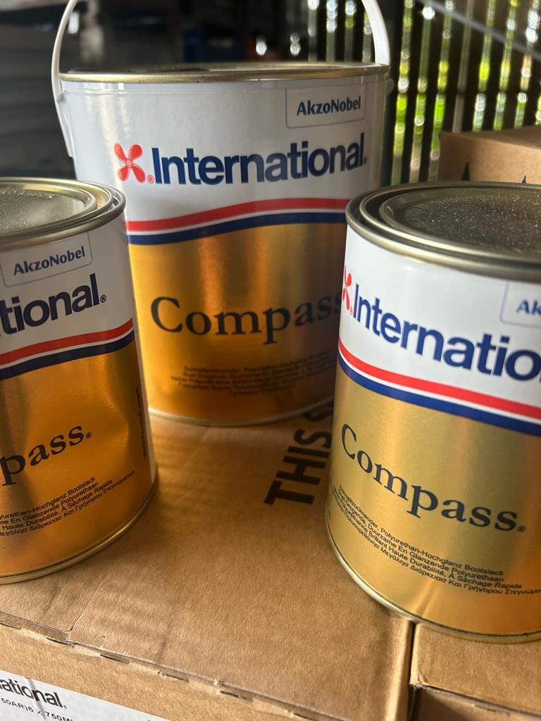 International Compass Blanke BOOTLAK HOOGGLANSLAK, Ophalen, Overige kleuren, Nieuw, Lak