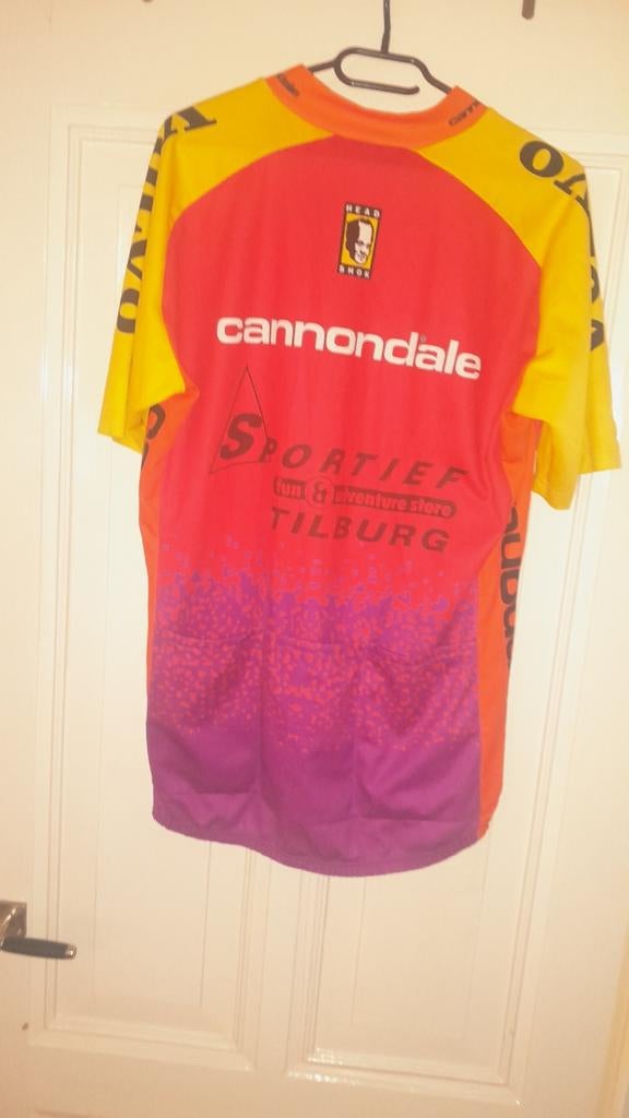 Cannondale Volvo Fietsshirt XL - Zomers & Goed Zichtbaar, Fietsen en Brommers, Fietsaccessoires | Fietskleding, Gebruikt, Heren