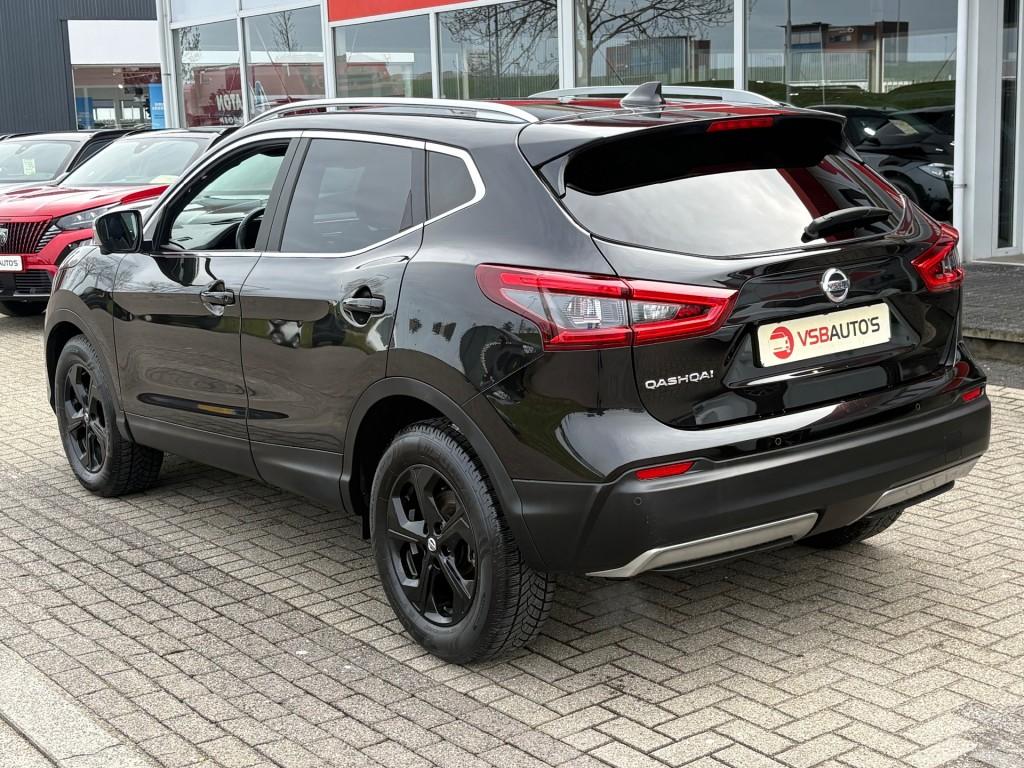 Nissan QASHQAI 1.2 TEKNA + AUT. PANO LEER EL.STOELEN NAVI BO, Automaat, Gebruikt, Huisgarantie, Met garantie (alle)