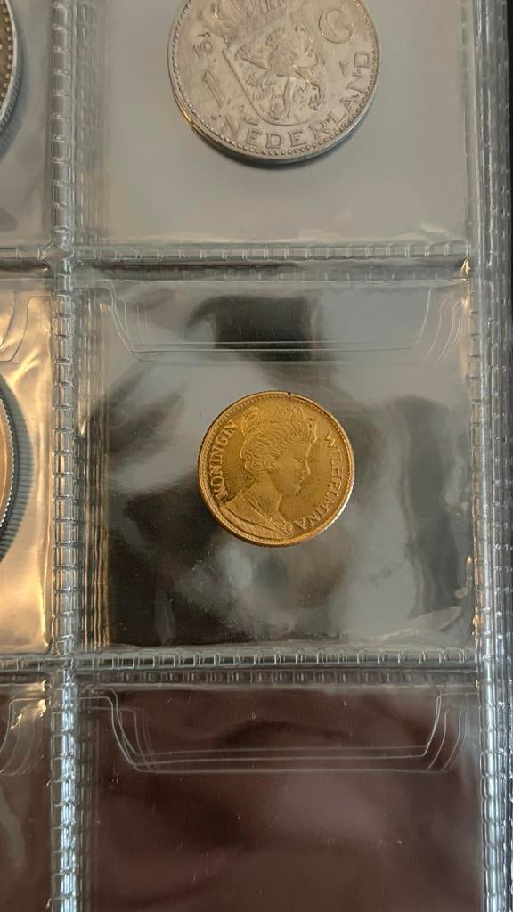 Gouden vijf gulden 1912 (juweliers vijfje) # goud#tientje, Postzegels en Munten, Ophalen, 5 gulden, Goud, Koningin Wilhelmina