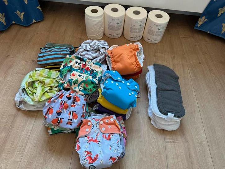 Wasbare luiers, inleggers en nieuwe inlegvellen, Ophalen of Verzenden, Gebruikt