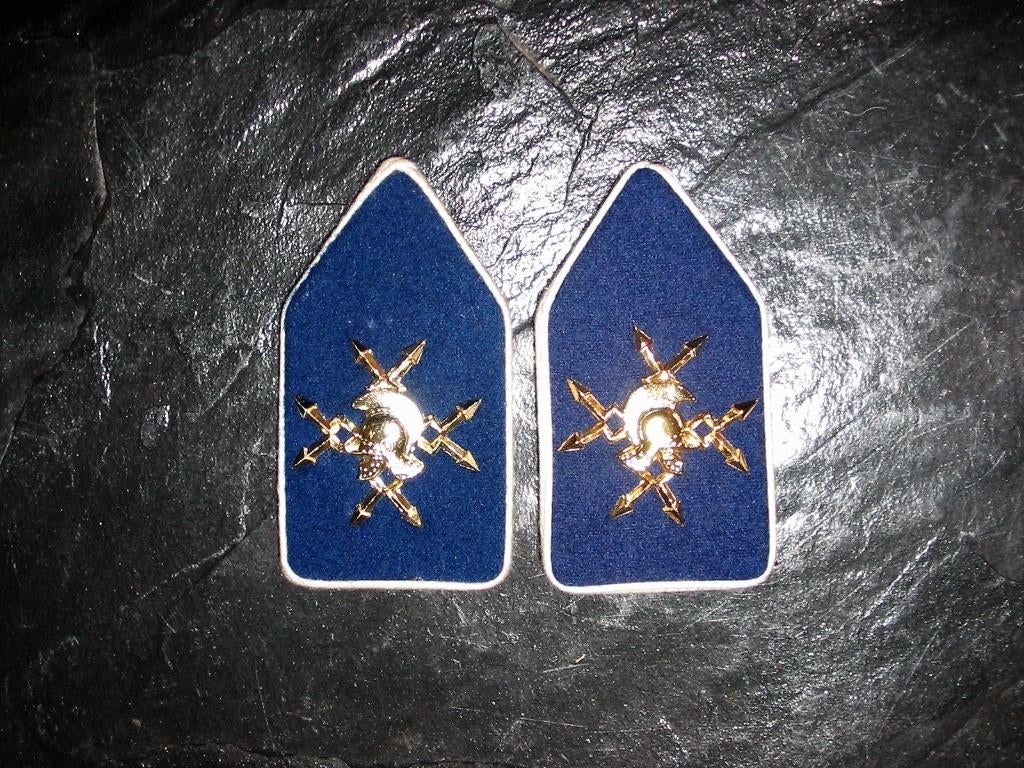 7 Kraagspiegels Verbindingstroepen, Ophalen of Verzenden, Landmacht, Nederland, Overige typen