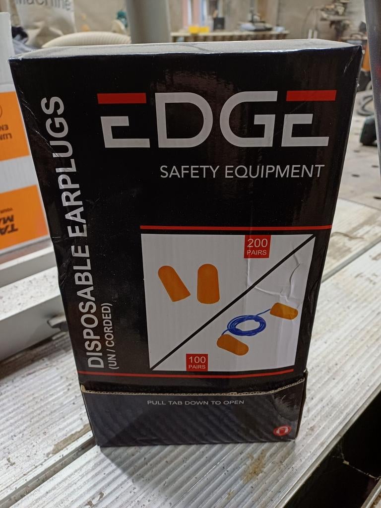 EDGE Oordoppen Gehoorbeschermers 34 dB - 200 Stuks, Doe-het-zelf en Verbouw, Gehoorbeschermers, Ophalen of Verzenden, Nieuw