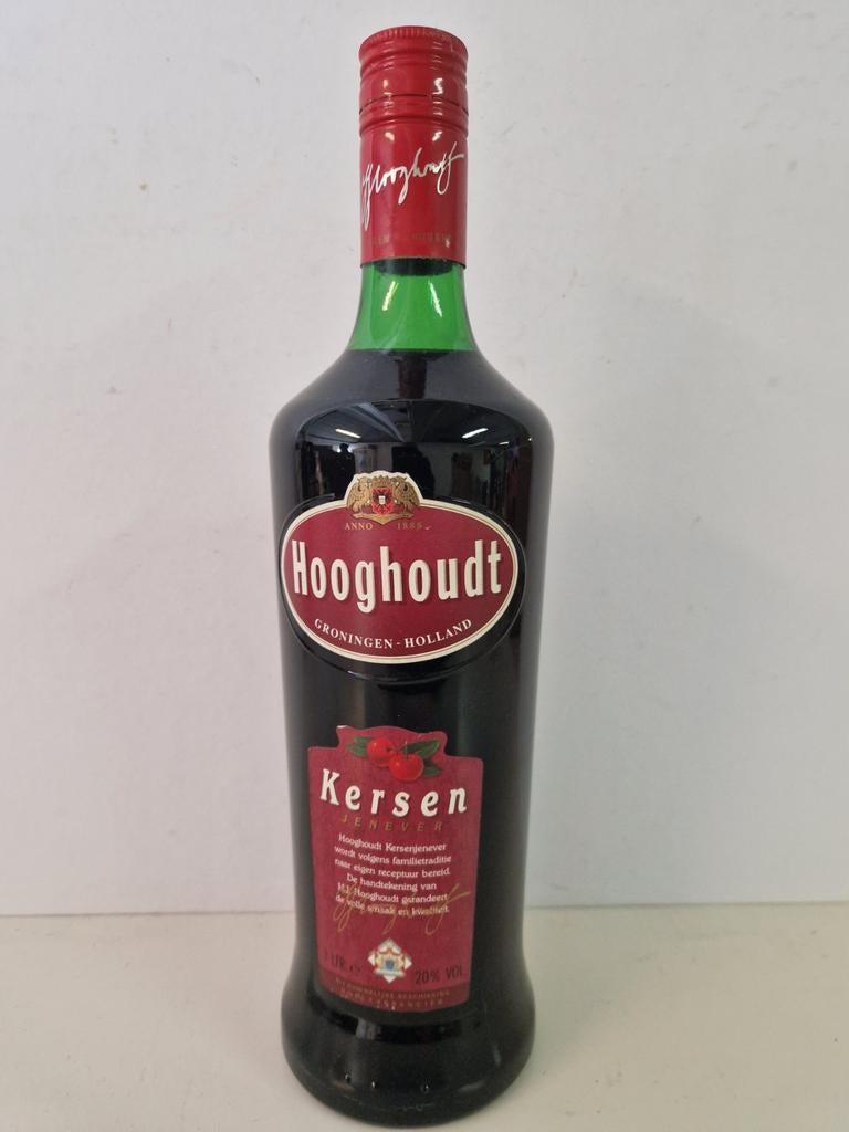 Vintage fles Hooghoudt Kersenlikeur 1 liter, Verzamelen, Ophalen