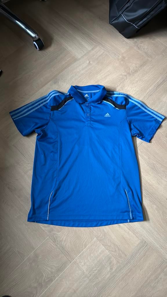 Adidas climacool sportpolo maat L, Maat 52/54 (L), Blauw, Ophalen of Verzenden, Zo goed als nieuw