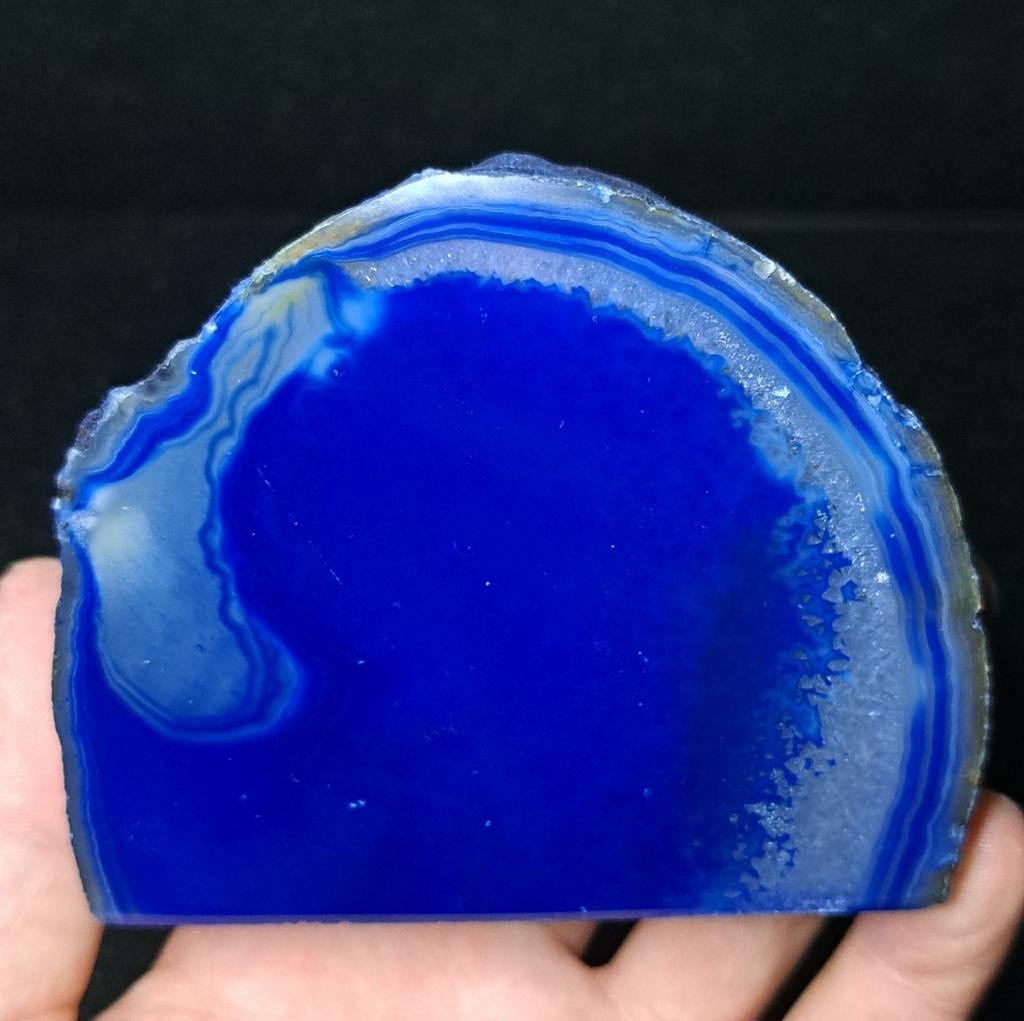 Blauwe Agaateinde edelstenen verzameling edelsteen stenen, Ophalen of Verzenden