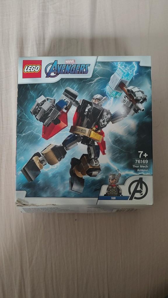 LEGO Marvel Avengers Thor Mech Armor 76169 - Compleet, Ophalen of Verzenden, Zo goed als nieuw, Complete set, Lego