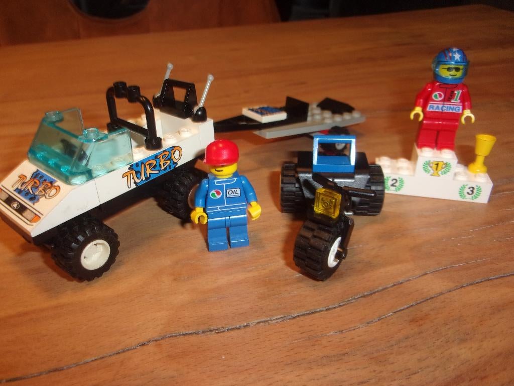 Lego Town 6327-1 Turbo Champs uit 1998, Ophalen of Verzenden, Gebruikt, Complete set, Lego