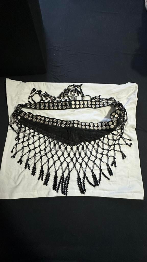 Shanica swarowski, witte jade design handgemaakte riemen, Ophalen of Verzenden, Zo goed als nieuw, Wit