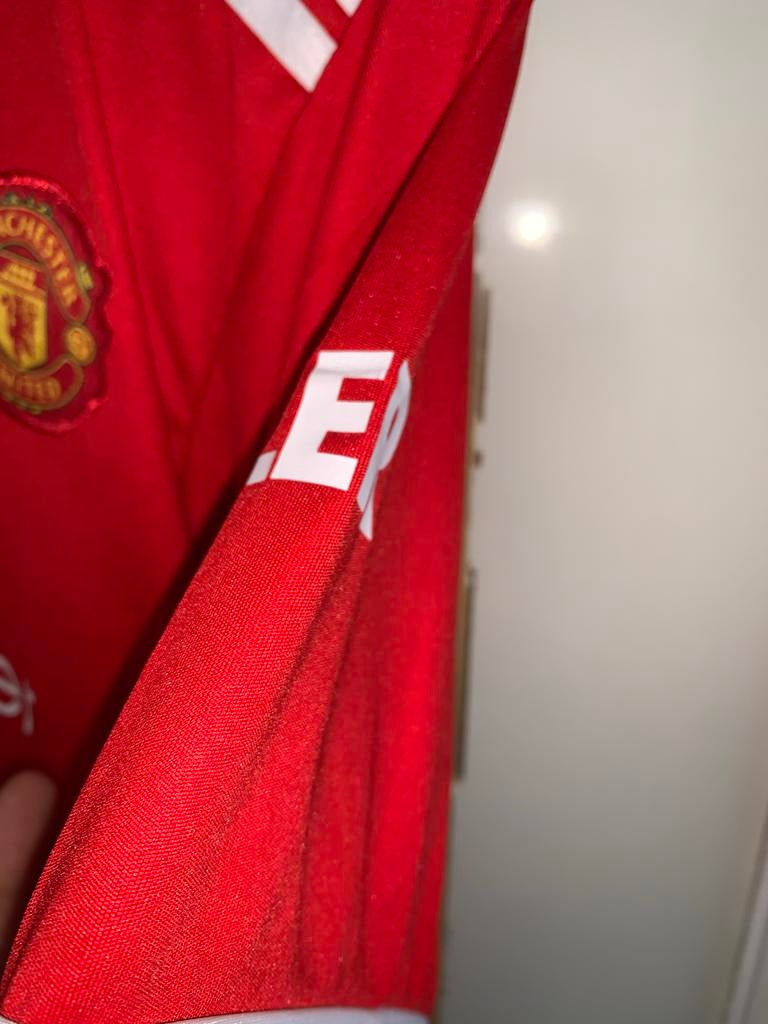 Manchester United Thuisshirt 2021/2022 maat S, Maat M, Ophalen of Verzenden, Zo goed als nieuw, Shirt