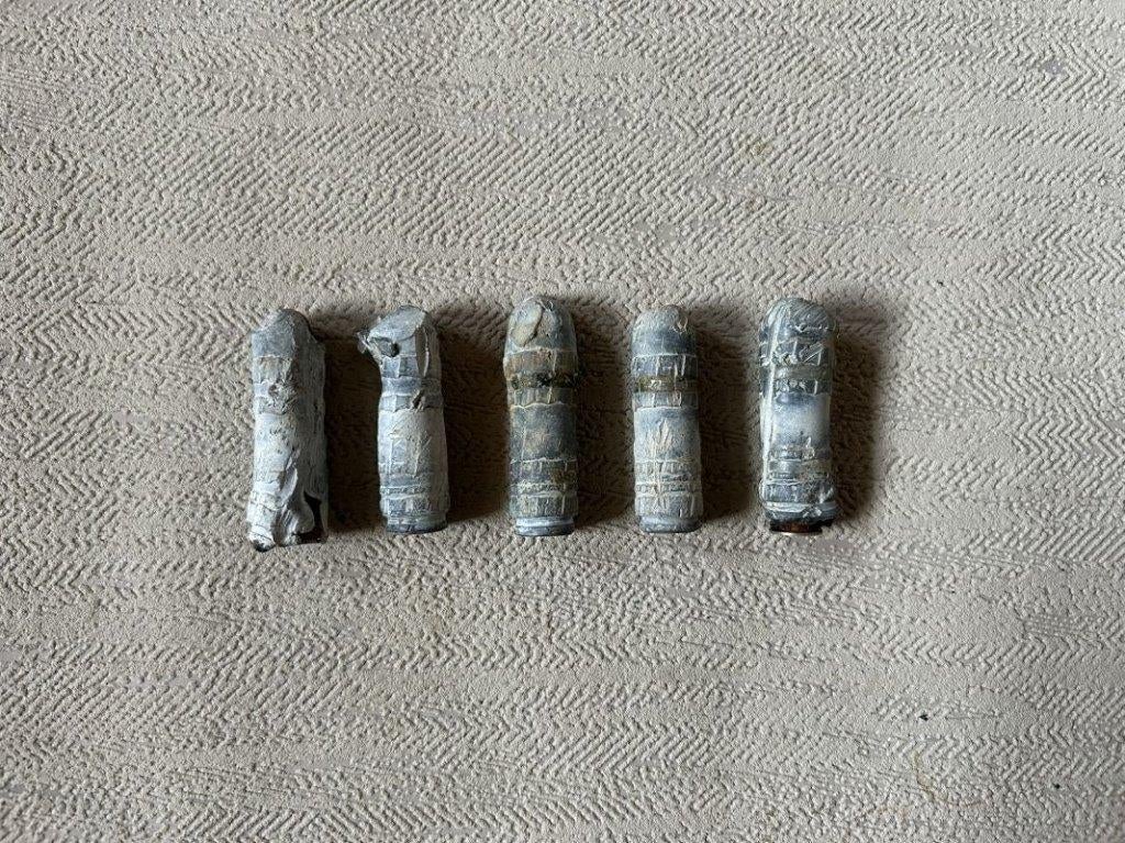 wo2 - Duitse 15 mm loden punten - LEEG, Ophalen of Verzenden, Landmacht, Duitsland, Hulzen of Bodemvondsten