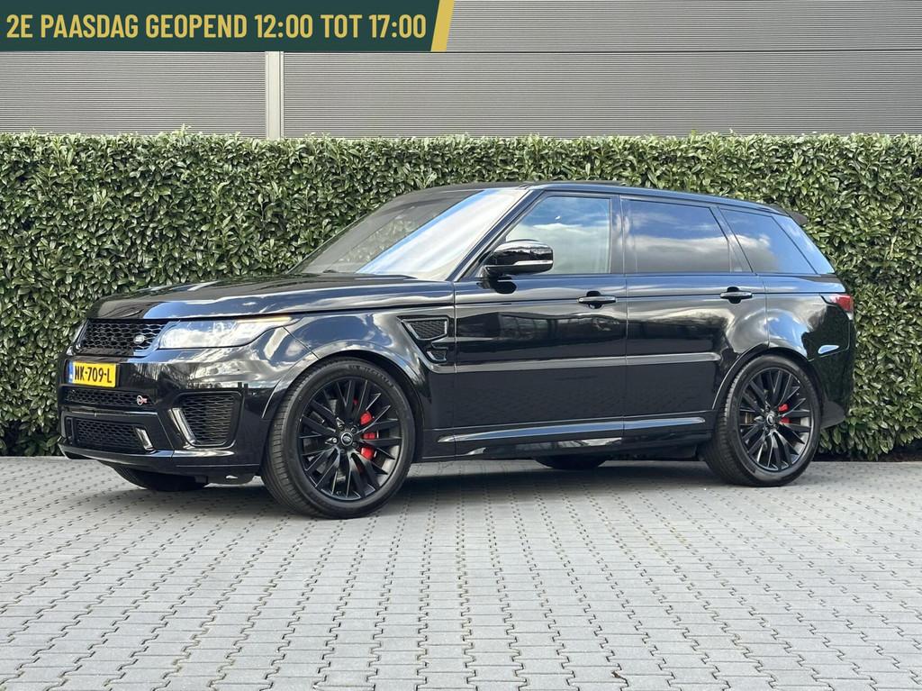 Land Rover Range Rover Sport 5.0 V8 Supercharged SVR, PANORA, Automaat, 3000 kg, Zwart, Bedrijf