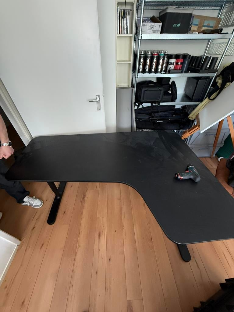 Zwart hout look bureau, Ophalen of Verzenden, Zo goed als nieuw