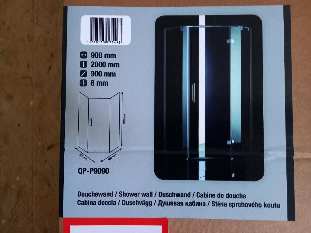 5 hoek douchecabine 90 x 90, Doe-het-zelf en Verbouw, Ophalen, Nieuw, Glas, Douche