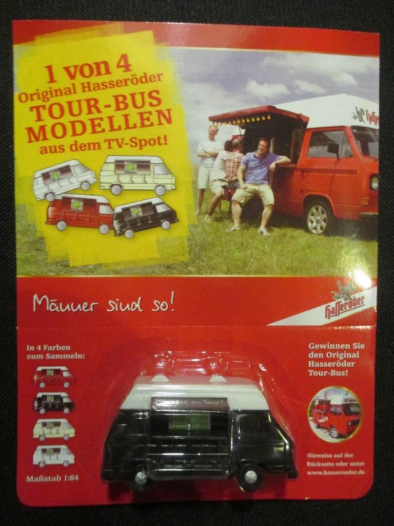 1:67 VW T3 Transporter food truck zwart, Ophalen of Verzenden, Nieuw, Auto