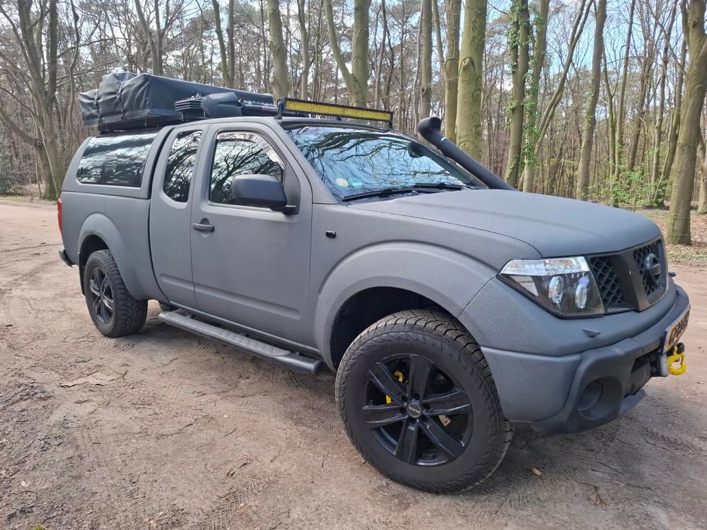 Nissan Navara 2.5 DCI King-cab 4WD 2005, 4 cilinders, Origineel Nederlands, Te koop, 750 kg