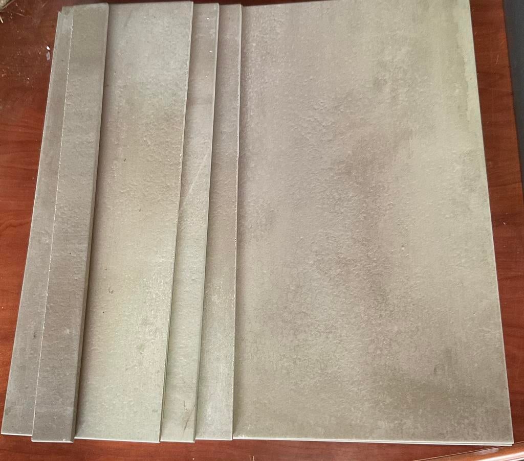 Vloertegels recer 60x60 betonlook, Doe-het-zelf en Verbouw, Ophalen, 60 cm of meer, Zo goed als nieuw, Minder dan 5 m²