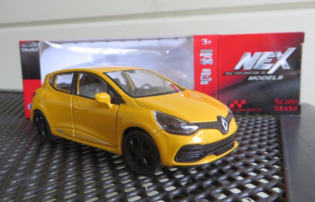 Welly Renault Clio GEEL, Ophalen of Verzenden, Nieuw, Auto, Overige merken