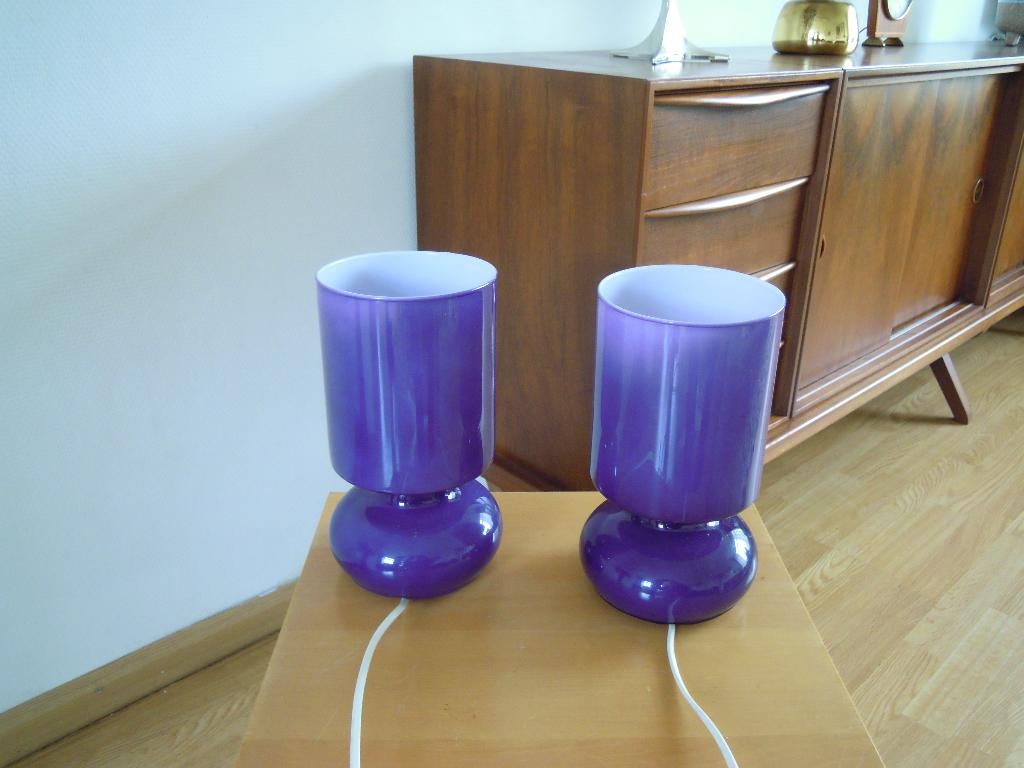 2 Lykta Mushroom tafellampen van Ikea jaren 90, Ophalen of Verzenden, Zo goed als nieuw, Minder dan 50 cm