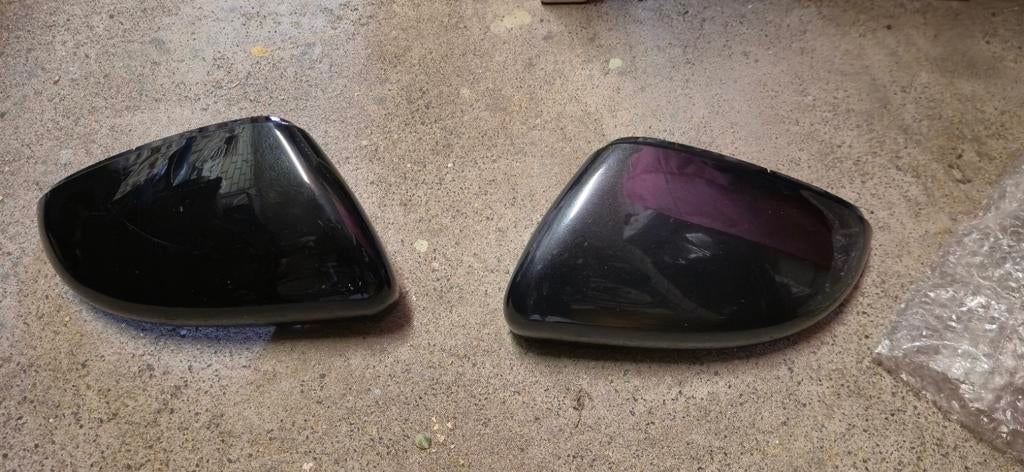 Spiegelkappen met knipperlichten golf 6 - Zwart/grijs, Ophalen of Verzenden, Gebruikt