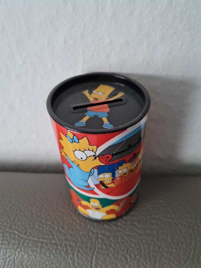 Spaarpot in blik The Simpsons, Ophalen of Verzenden, Metaal of Blik, Overige thema's