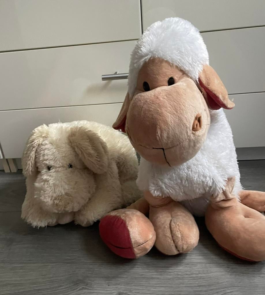 Grote Knuffels zgan schaap hond panda dolfijn olifant, Ophalen, Zo goed als nieuw, Overige typen