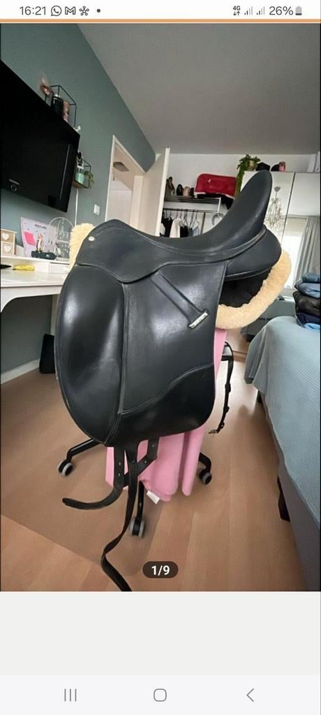 Wintec isabel werth 17 inc, Dieren en Toebehoren, Paarden en Pony's | Zadels, Ophalen of Verzenden, Zo goed als nieuw, Dressuur