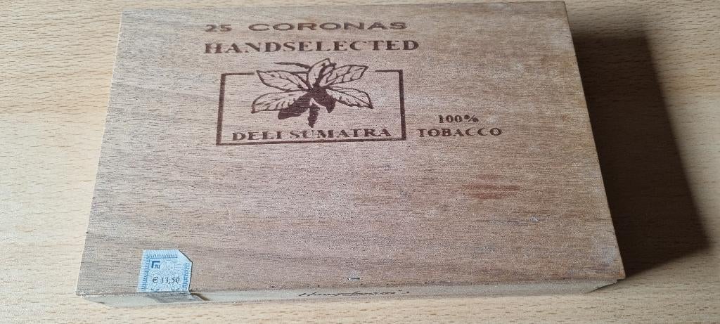 Sigaren kistje Deli Sumatra, Ophalen of Verzenden, Gebruikt, Tabaksdoos of Verpakking