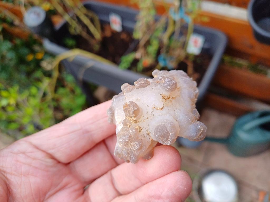 Rij214 Chalcedoon Uruguay #collectie #verzameling, Ophalen of Verzenden, Mineraal