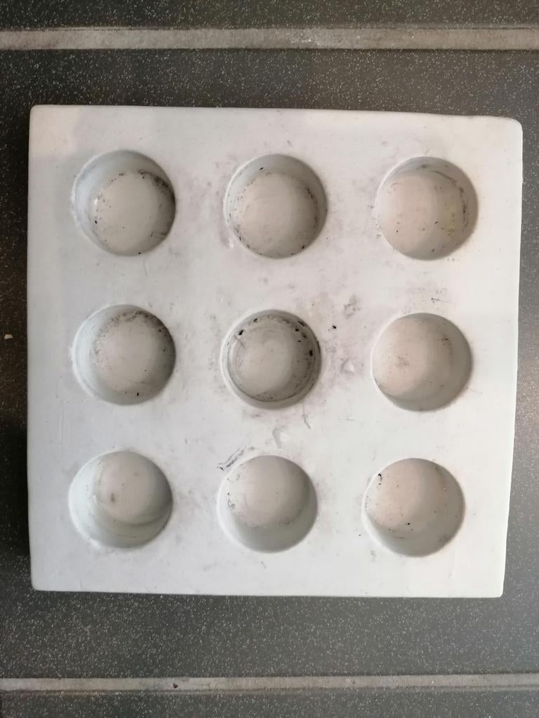 Waxinelichthouder voor 9 waxinelichtjes - Gezellige sfeer, Huis en Inrichting, Overige materialen, Gebruikt, Wit, Ophalen of Verzenden