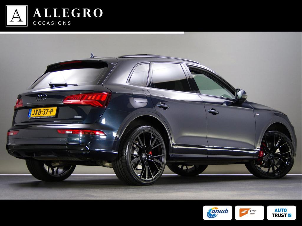 Audi Q5 50 TFSI e quattro S-Line Edition (PANORAMADAK, LED-M, Automaat, 4 cilinders, Blauw, Leder en Stof