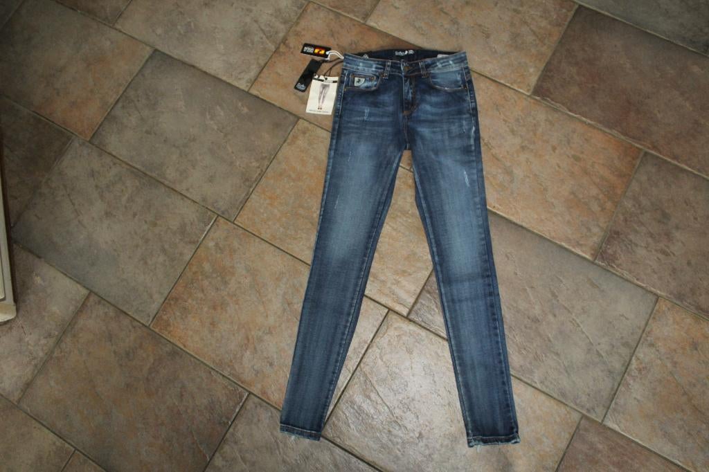 Lois high rise blauw skinny cropped jeans mt 24/34 KOOPJE, Blauw, Nieuw, Ophalen of Verzenden, Lois