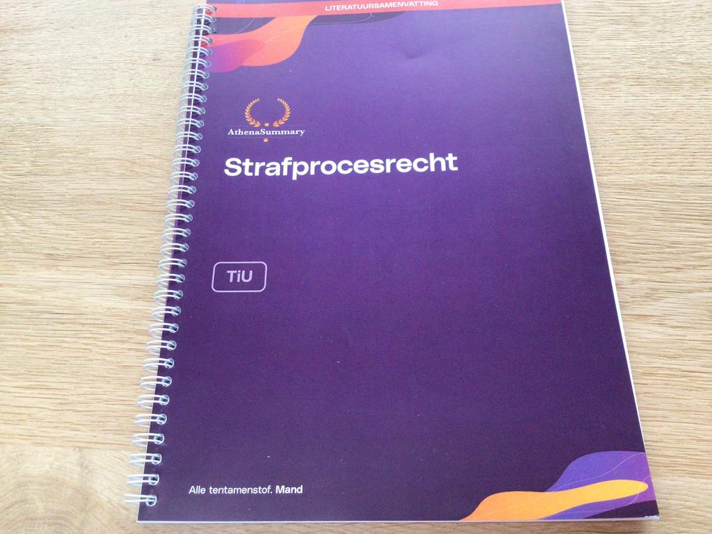 Athene samenvatting strafprocesrecht, Boeken, Ophalen, Alpha, Gelezen, WO