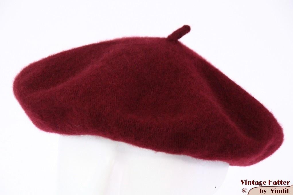 Alpino Baret aubergine bordeaux geweven 53-59 en klein Nieuw, Ophalen of Verzenden, Nieuw, Maat 38/40 (M), Muts