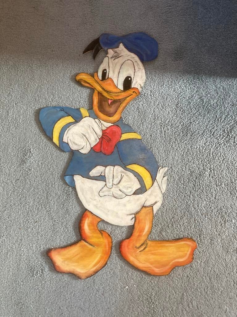Donald Duck Houten Bord - 60cm, Ophalen of Verzenden, Gebruikt, Overige typen