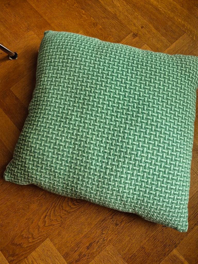 Hinck kussen, three color weave green, Huis en Inrichting, Ophalen of Verzenden, Groen, Vierkant