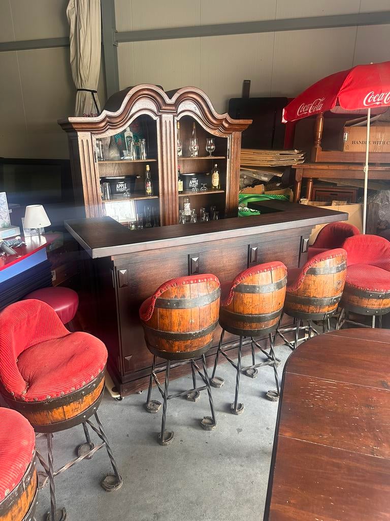 Huisbar thuisbar barretje mancave toog kroeg café bar, Huis en Inrichting, Barren, Zo goed als nieuw, Ophalen of Verzenden