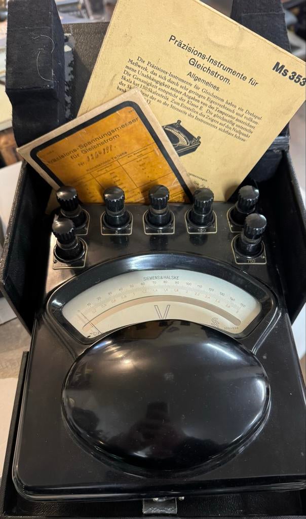 Vintage Siemens & Halske Precisie Voltmeter, Ophalen of Verzenden