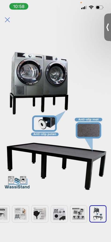 WassiStand Wasmachine Verhoger - Anti-Slip, Computers en Software, Pc speakers, Zo goed als nieuw, Overige typen, Ophalen