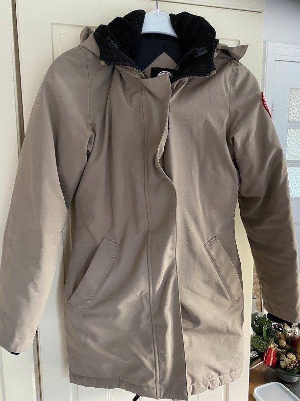 Canada Goose Victoria Parka Style maat XS beige, Kleding | Dames, Jassen | Winter, Ophalen of Verzenden, Zo goed als nieuw, Maat 34 (XS) of kleiner