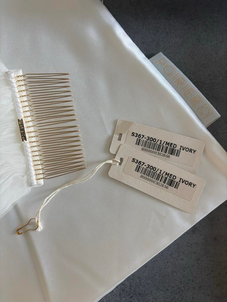 Poirier Sluier met Polka Dots - Zo Goed Als Nieuw, Ophalen of Verzenden, Zo goed als nieuw, Wit, Accessoires