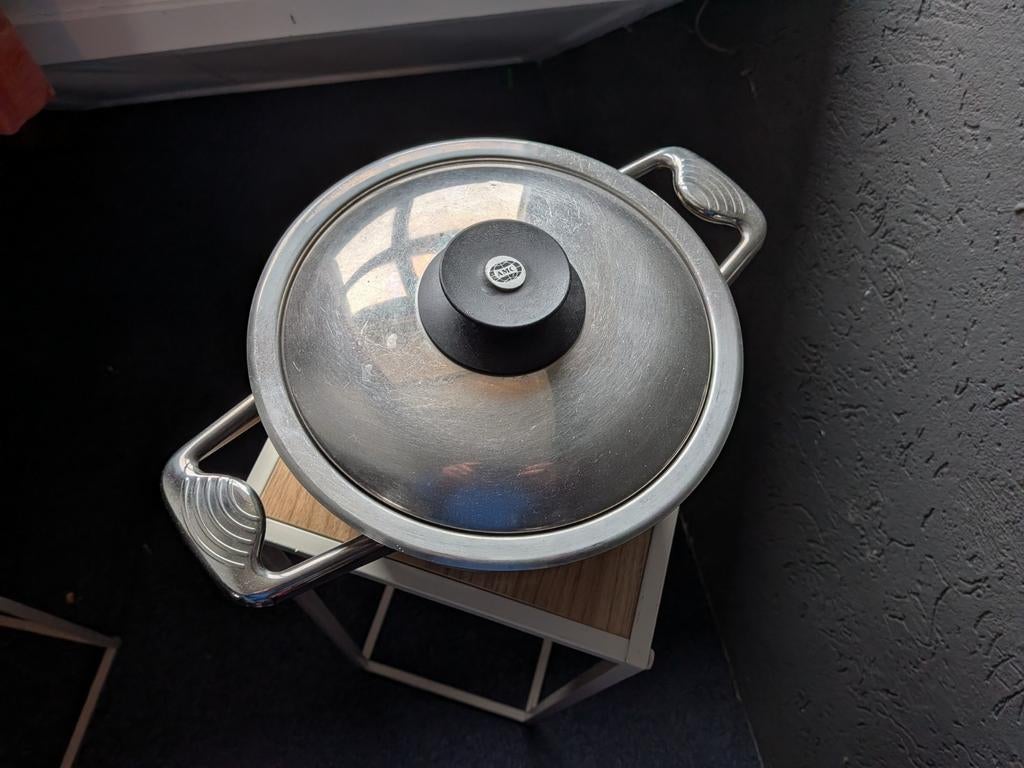 AMC kookpan, Huis en Inrichting, Keuken | Potten en Pannen, Ophalen of Verzenden, Zo goed als nieuw, Rvs, Kookpan of Snelkookpan