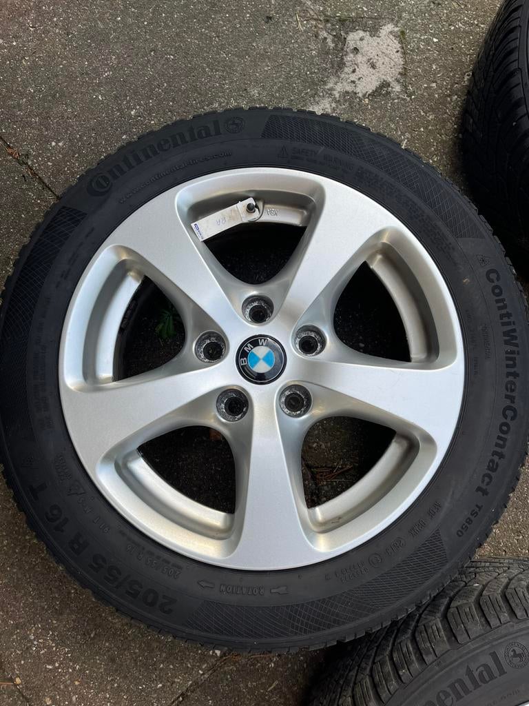 Winterbandenset BMW 16 inch, Ophalen, Gebruikt, 16 inch, Banden en Velgen