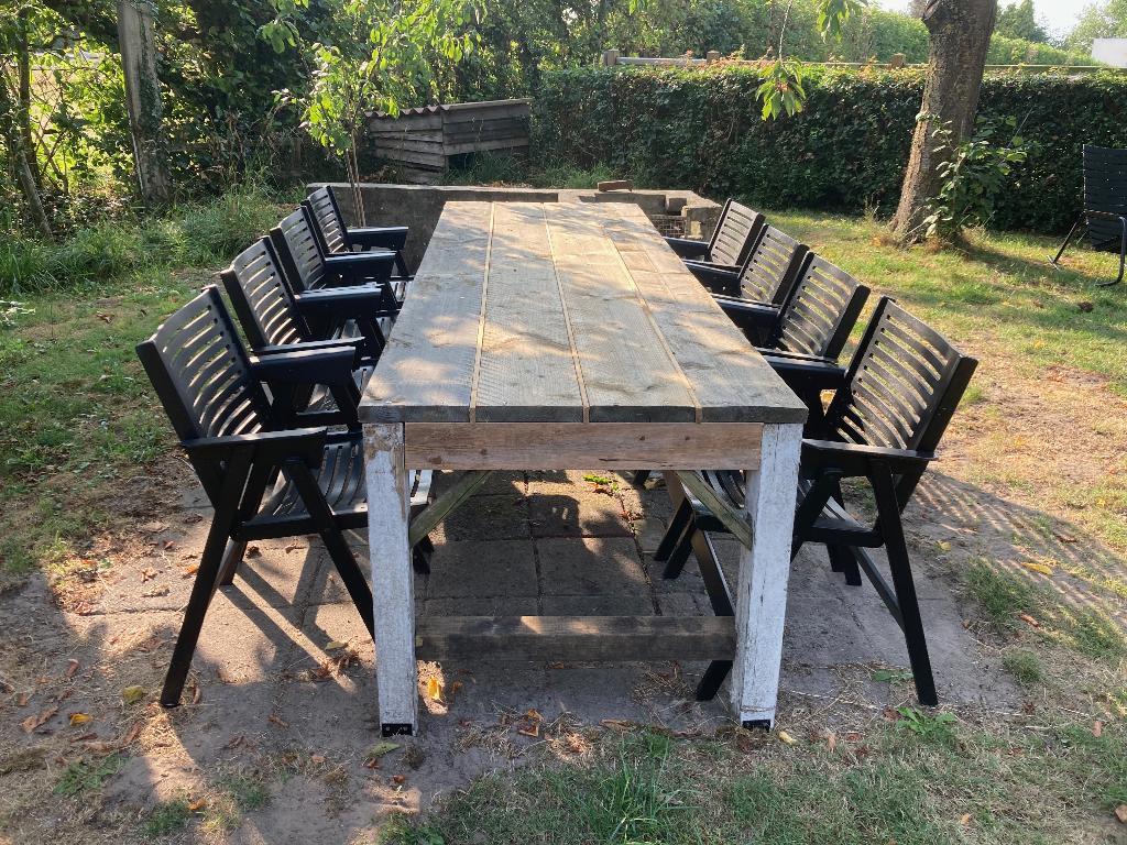 8 Niko Kralj Rex stoelen, Ophalen, Gebruikt, Zwart, Vijf, Zes of meer stoelen