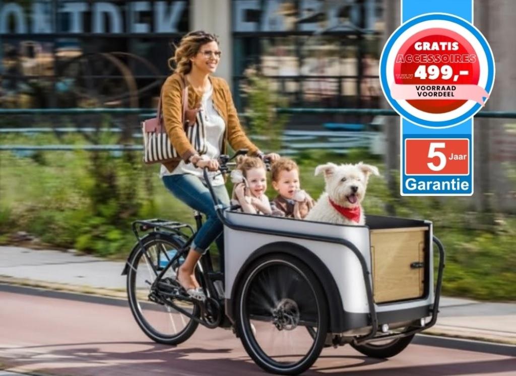 Nederlandse Royal Cargo Bike elektrische bakfiets bakfietsen, Fietsen en Brommers, Fietsen | Bakfietsen, Overige merken, 4 kinderen of meer