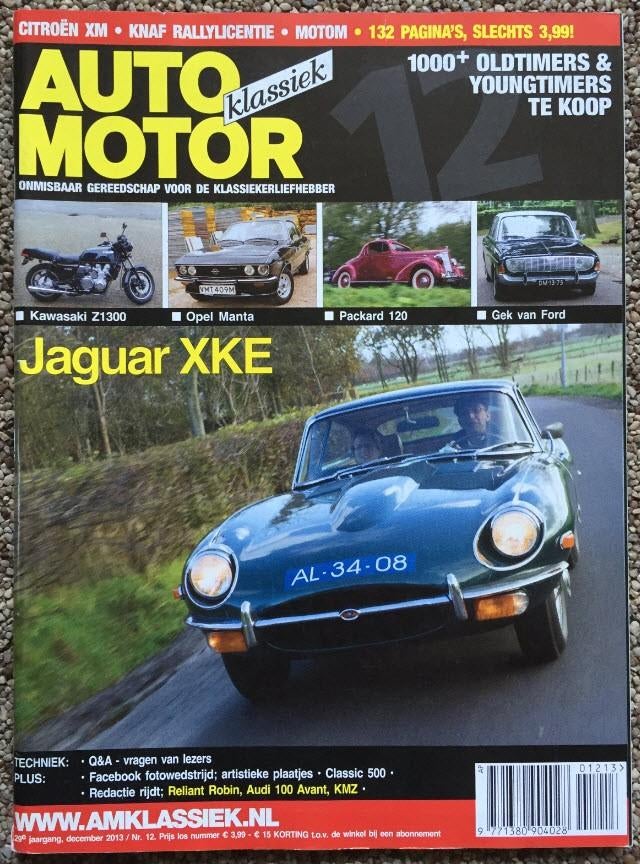 AMK: Opel Manta A, Jaguar XKE, Citroen XM, Kawasaki Z 1300, Ophalen of Verzenden, Zo goed als nieuw, Algemeen