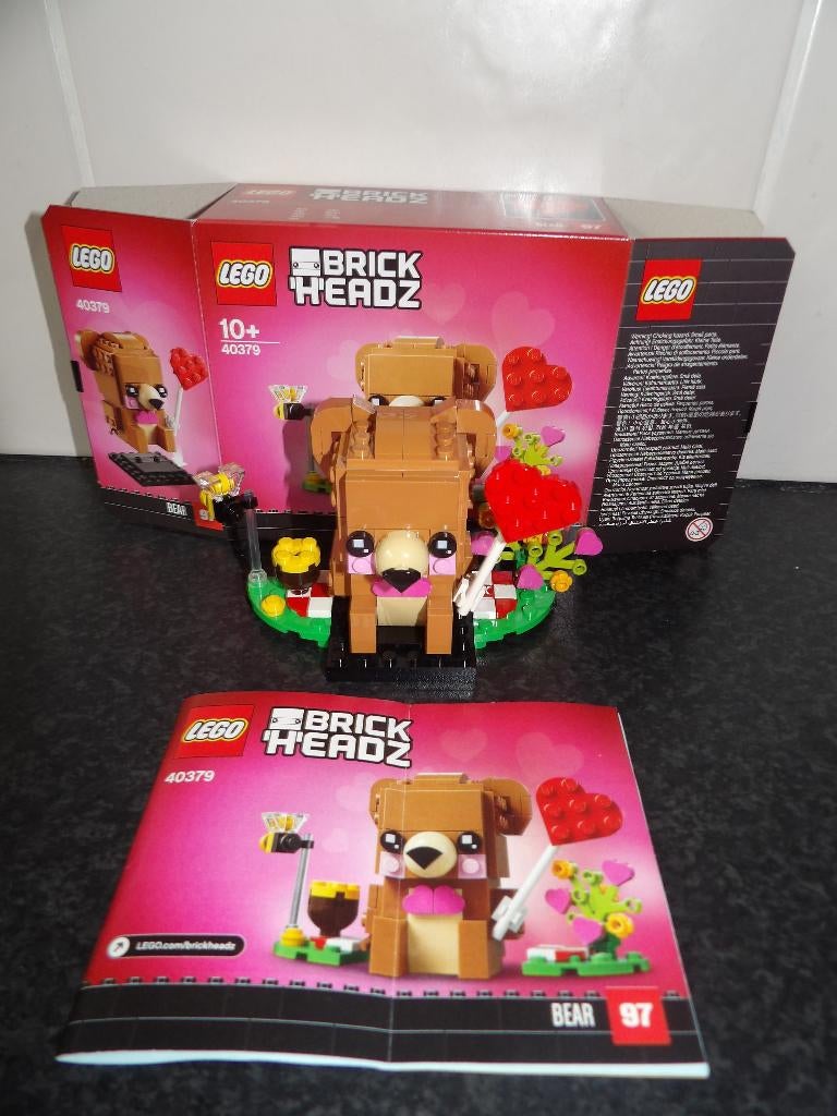 Als nieuw Lego Brickheadz 40379 Valentijnsbeer nr 97 incl do, Kinderen en Baby's, Speelgoed | Duplo en Lego, Zo goed als nieuw