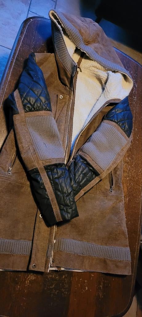 Leren damesjas maat 40, Ophalen of Verzenden, Zo goed als nieuw, Maat 38/40 (M), Zwart