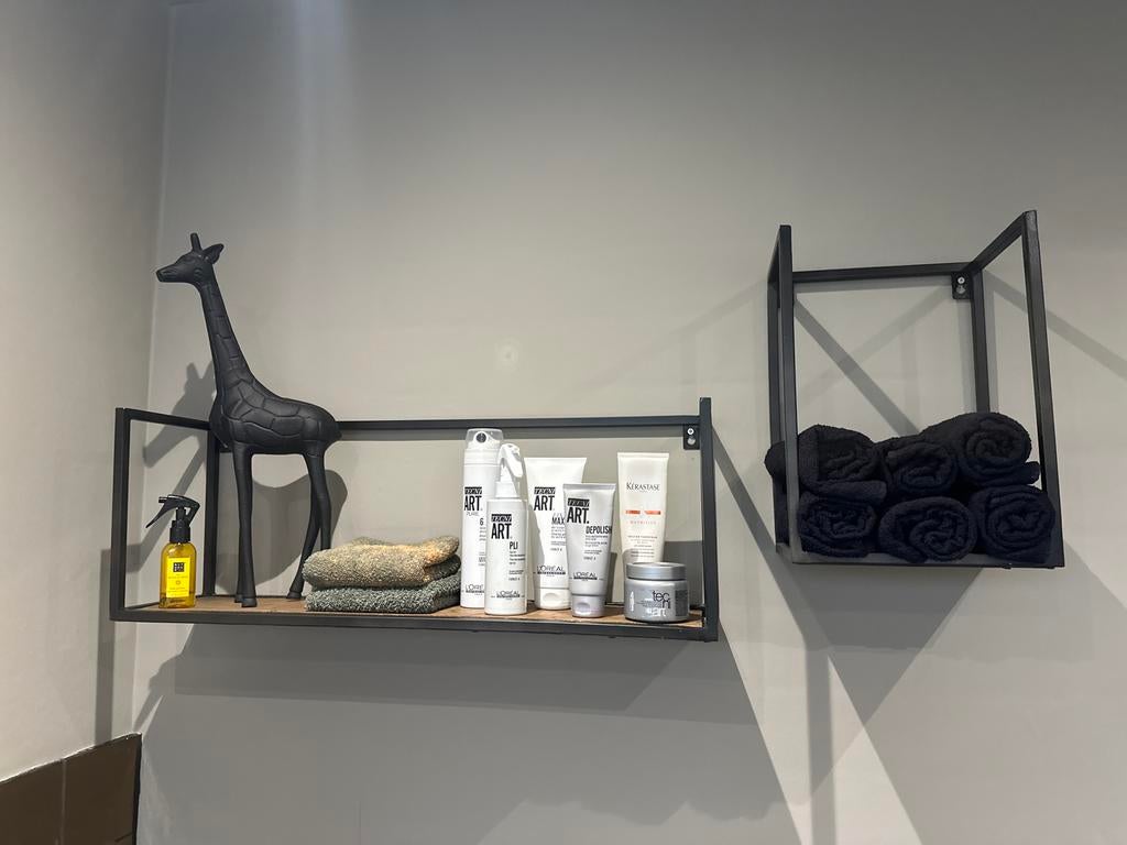 Set van 2 Wandrekken - Industrieel Design, Ophalen of Verzenden, Gebruikt