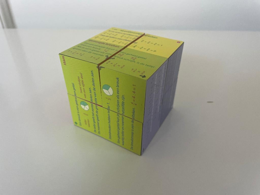 C513 ZooBooKoo kubusboek Breuken Leren rekenen, Ophalen of Verzenden, Gebruikt, Rekenen